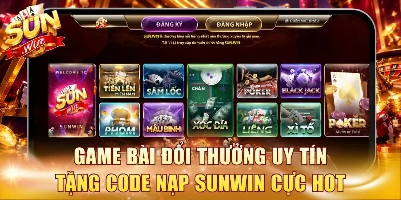 Game bài đổi thưởng uy tín tặng code nạp Sunwin cực hot