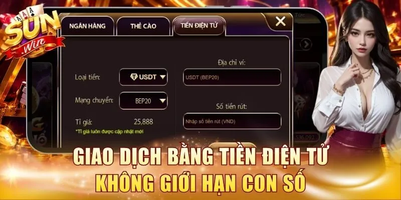 Giao dịch bằng tiền điện tử không giới hạn con số
