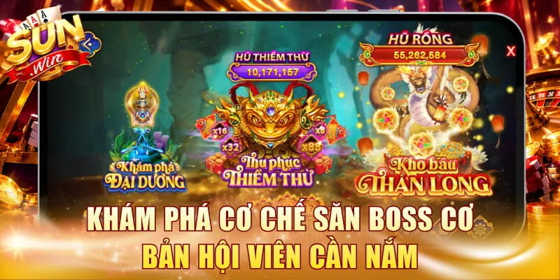 Khám phá cơ chế săn boss cơ bản hội viên cần nắm