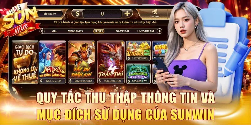 Quy tắc thu thập thông tin và mục đích sử dụng của Sunwin