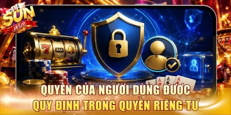 Quyền của người dùng được quy định trong quyền riêng tư