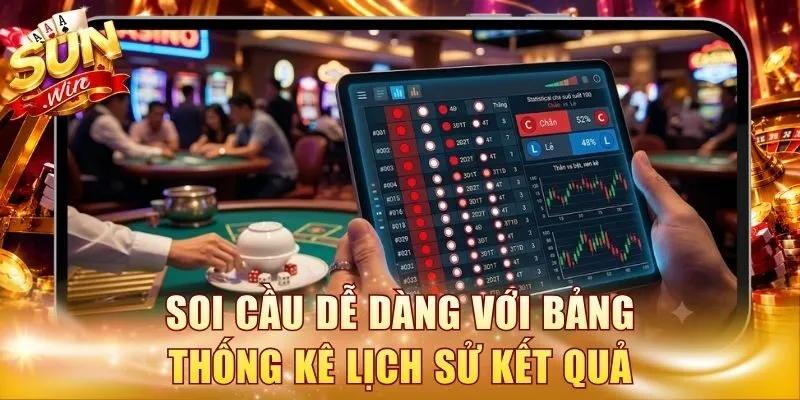Soi cầu dễ dàng với bảng thống kê lịch sử kết quả
