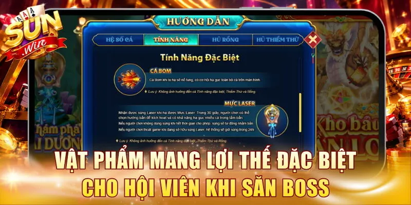 Vật phẩm mang lợi thế đặc biệt cho hội viên khi săn boss