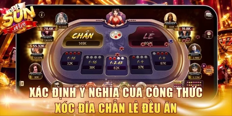 Xác định ý nghĩa của công thức xóc đĩa chẵn lẻ đều ăn